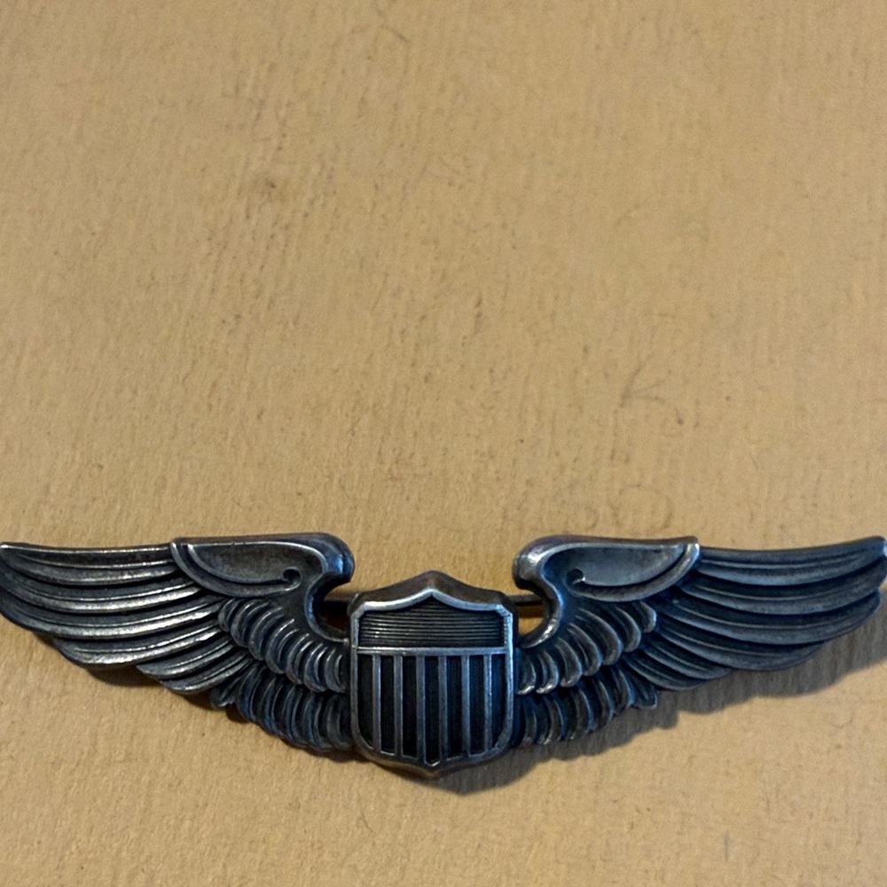 US Army Air Corps Pilot Wing Badge Pin Back